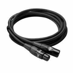 Hosa Pro Microphone Cable HMIC-005, Neutrik REAN Connectors XLR3F to XLR3M 5Ft