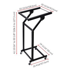 12U 19″ Rack Mount Mixer Stand Studio Cart Stage Amp Adjustable Music Party Show