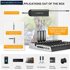 Phenyx Pro Dual Digital Wireless Microphone 3187.5 cubic centimeters, Black