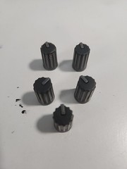5 PCS Behringer Eurodesk, Eurorack MX , XENYX Mixer Pan Knobs Gray