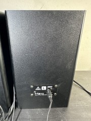 Behringer MS40 Powered Studio Monitors, Working, Tear In Speaker Sold AS IS