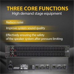 QST Graphic Equalizer 31-Band Stereo EQ for Home Audio Dual Channel Professional
