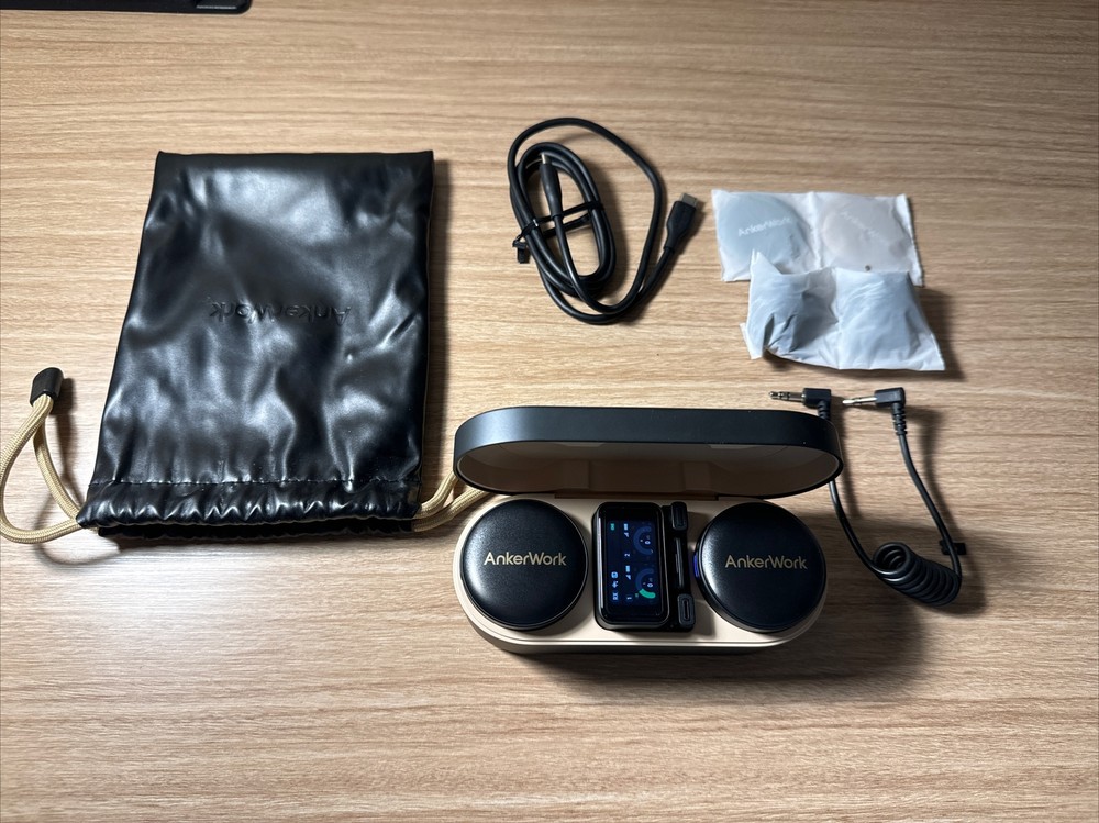 AnkerWork M650 Wireless Lavalier Microphone Pro Noise Cancellation Never Used