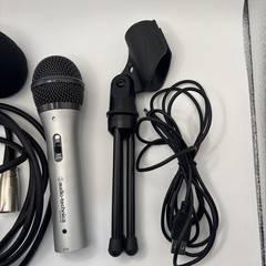 Audio Technica ATR2100-USB Dynamic Microphone USB XLR Silver Podcasting