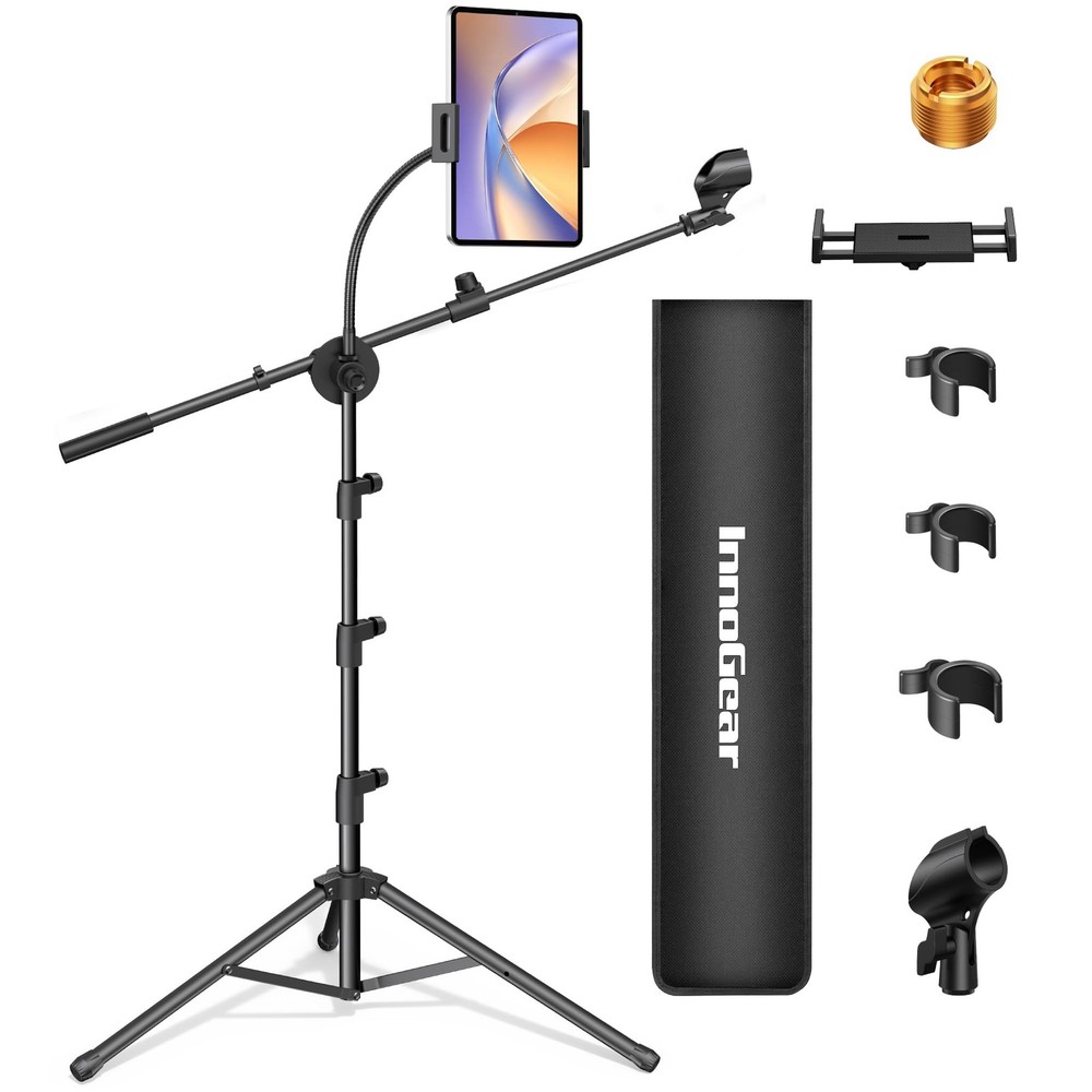 Mic Stand6 In 1 Microphone Stand Floor Boom Mic Stand Support Boom Gooseneck …