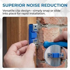 Blue Sound Isolation Clips 100 Pack for Walls, Ceilings, Studio Noise Reduction