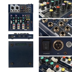 4CH Professional Audio Mixer Sound System 16 DSP Bluetooth USB Mixing for Stage