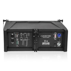 Sound Town Pair 2×6.5″ Powered Line Array Speaker,4 Presets(ZETHUS-A26PW-PAIR)