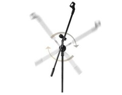 TECHTONGDA Portable Microphone Mic Stand Foldable Tripod 360 Degree Rotating New