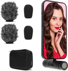 Movo DoubleMic-DI Dual Capsule Microphone – iPhone Two-Sided Cardioid Condenser