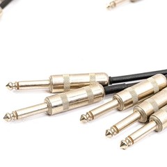Lot of 9 Pro Co / Unbranded 1/4″ Patch Cables Assorted Lengths