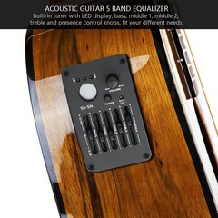 Acoustic Guitar 5-Band EQ Equalizer with Pickup Tuner, for Acoustic Guitar, U…