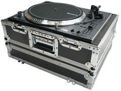 Harmony HC1200BMKII Flight DJ Turntable Custom Case fits Audio Technica AT-LP120