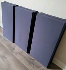 6 Sound Absorbing Acoustic Wall Panels in Charcoal – SET of 6