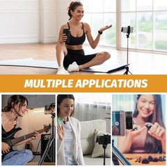 4pcs 2/3 in 1 Lavalier Wireless Microphone Audio Video Mic For iPhone Android