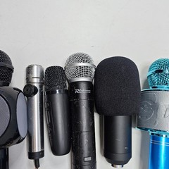 Lot of 10 Microphones – Untested, Used, Various Models & Colors
