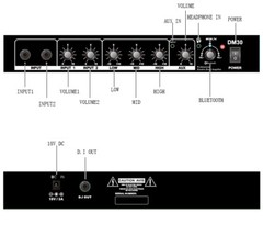 Coolmusic AMP 30-Watt Electronic Drum Amplifier Keyboard Amplifier