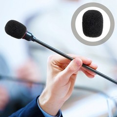 20pcs Practical Lapel Microphone Covers Supple Sponge Microphone Covers