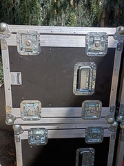 Nomad Flight/Road-Ready Aluminum Case Black/Silver 12U 32x24x16″