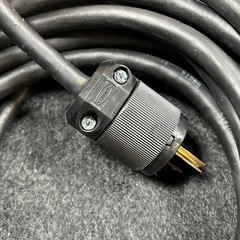 Rubberized 25ft Quad Box Power Cable 4 outlet box 12/3 SJOOW Black Cord 15A
