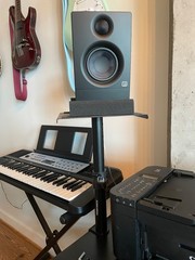 PreSonus Eris 3.5 Powered Studio Monitors Pair with Adjustable desk stands and..