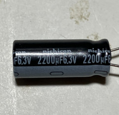 Lot of 200 Nichicon Aluminum Electrolytic Capacitors 2200uf 6.3V (A0807) NEW