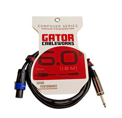 Speakon Jack 6.3mm 1.8m Gator Cableworks 14 AWG Composer Speaker Power Cable