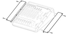Mackie 1202VLZ Rack Mount Brackets for 1202-VLZ Steel Powder Coated Pro Mixer