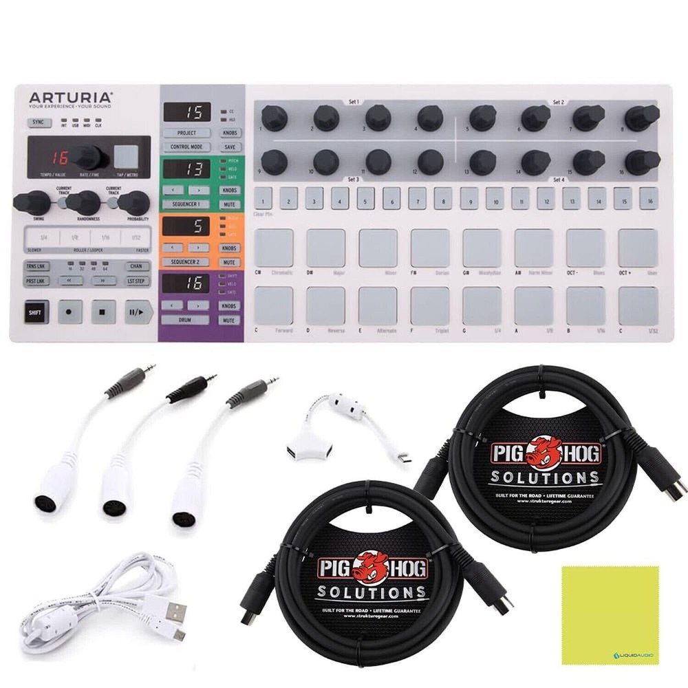 Arturia BeatStep Pro – The Ultimate Sequencing Powerhouse Bundle w/ 2-Pack Pi…