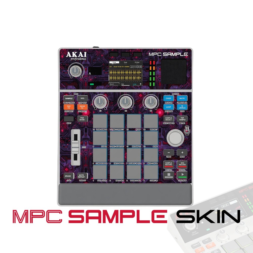 Akai MPC Sample Skin / Purple Circuit