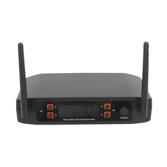 Wireless Microphone System Four Handheld Mics Set 65.62ft Practical Receiver