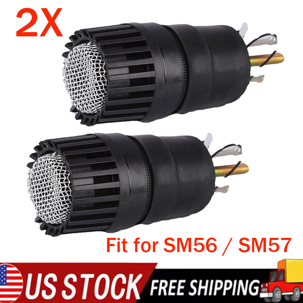 2Pcs Replacement Capsule / microphone cartridge for Shure SM56 / SM57 microphone