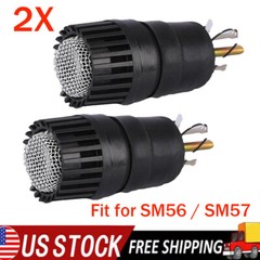 2Pcs Replacement Capsule / microphone cartridge for Shure SM56 / SM57 microphone