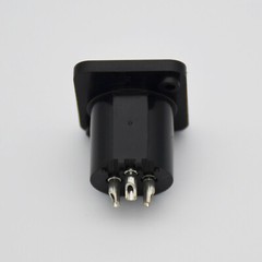 10pcs 3-Pole XLR Connector Panel Mount Male Jack Audio Adapter Chassis End Plug