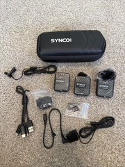 SYNCO Wireless Lavalier Microphone, G2(A2) 2.4G Dual Transmitter 48KHz 24Bit