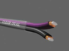 Analysis Plus Clear Oval Pro Speaker Cable Straight 1/4″ Plugs 6ft
