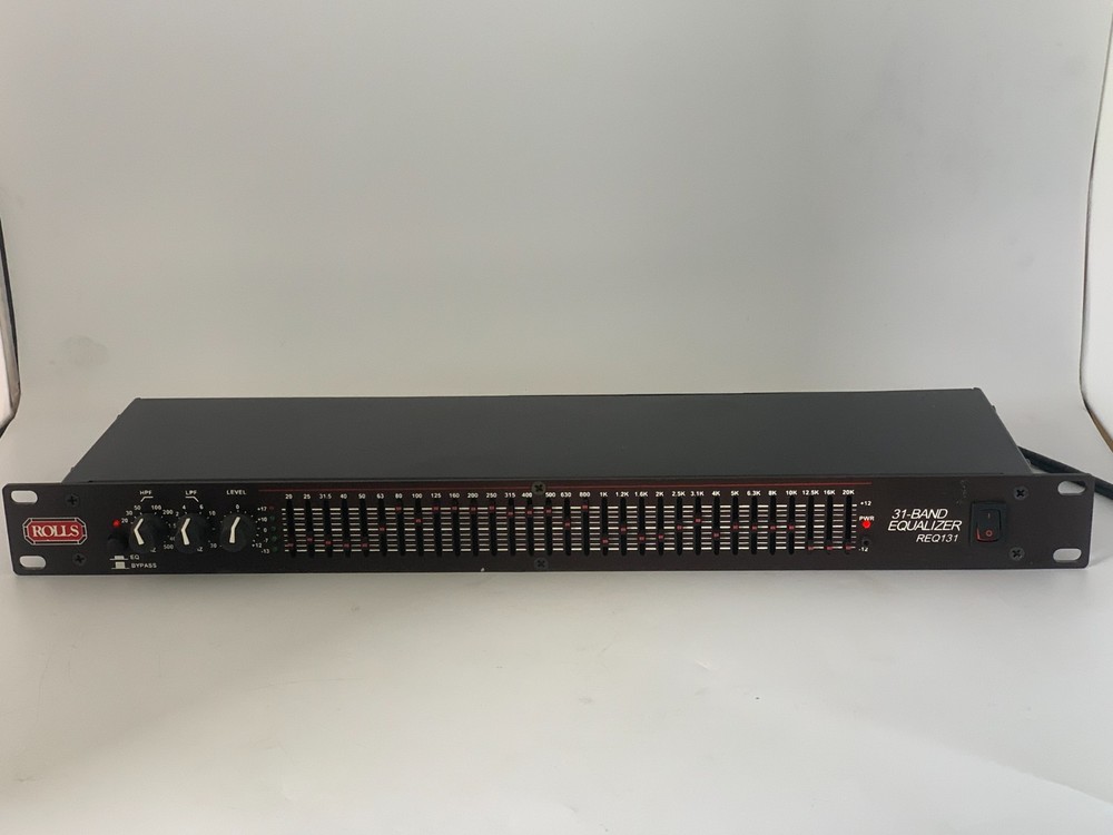 Rolls REQ131 31-Band Graphic Equalizer Rack EQ XLR/TRS Balanced HPF LPF