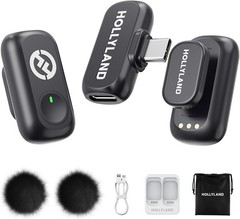 Hollyland Lark A1 Wireless Microphone for iPhone 15/16 & Android, 48kHz/24-bit