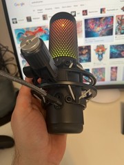 HyperX QuadCast S RGB LED USB Cardioid Microphone – Black