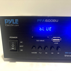 Pyle PFA600BU Wireless Bluetooth Amplifier Compact PA Karaoke Receiver Mic +More