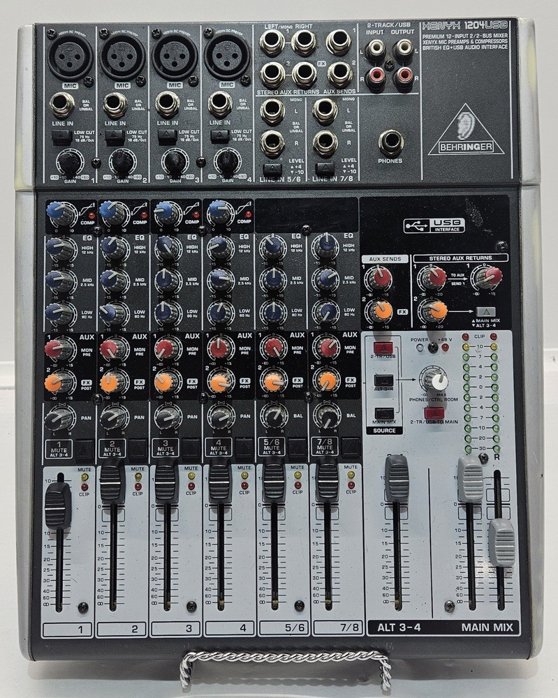 Behringer Xenyx X1204USB 8 Channel Analog Mixer