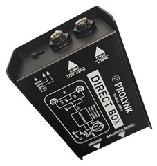 Direct Box passive Prolynk Professional instrument directbox