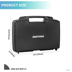 14.1″ x 10.6″ x 3.5″Customizable Foam Hard-Shell Portable Case with Pre-cut F…