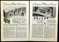 “Vacuum Tube Orchestra” 1st multitrack Recording Studio 1931 article EMI concept