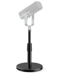 Desktop Microphone Stand, Heavy-Duty Metal Adjustable Table Mic Stand with 5/8″