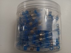 Haisstronica 200PCS 16-14 Awg Blue Heat Shrink Butt Connectors-Tinned