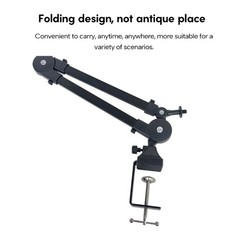 Portable Microphone Boom Stand Metal Microphone Holder Arm Support up to 2KG