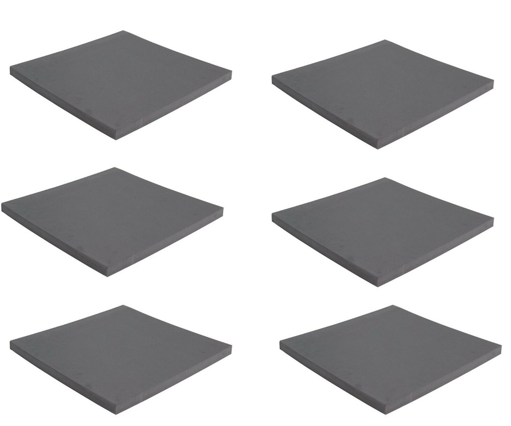 6 pk Foam 20″ X 20″ – 20mm thick High-Density 40mm-1 37/64 / Peel & Stick Back
