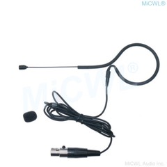 Full Black ear Headset Microphone Mic For Shure Wireless TA4F mini XLR 4Pin