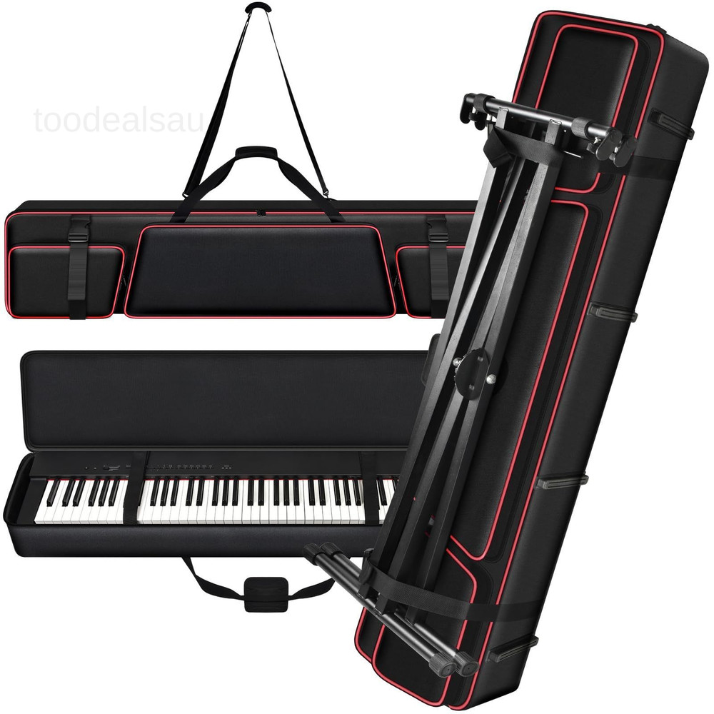 [Bag Only] Piano keyboard Case Compatible 52.76 x 11.02 x 5.12 inches, Black